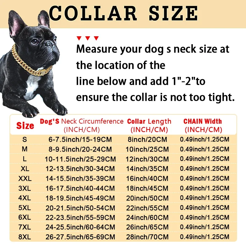Diamond Cuban Dog Chain Collar 2