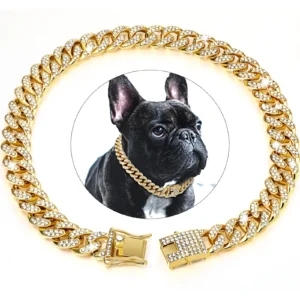 Diamond Cuban Dog Chain Collar 1